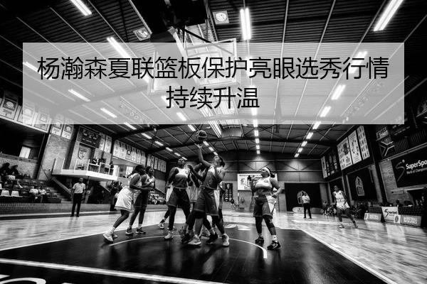 杨瀚森夏联篮板保护亮眼选秀行情持续升温